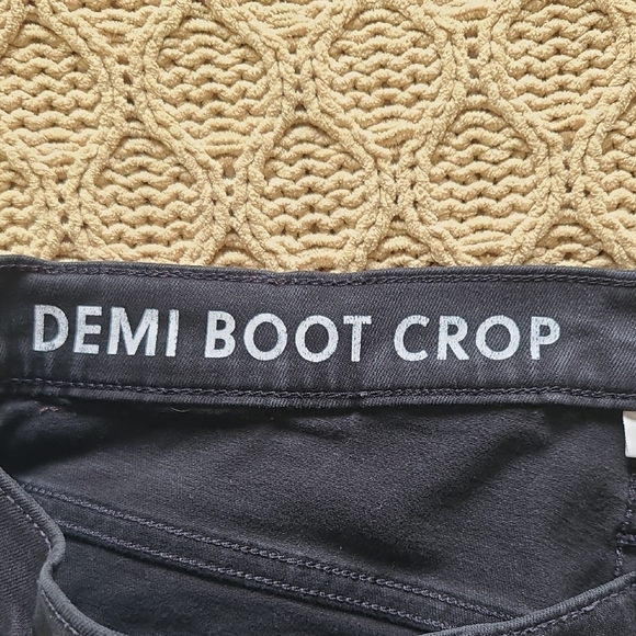 J. Crew 9" Black Demi Boot Crop with Frayed Hem - Size 29P - Picture 7 of 11